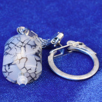 432027 - Брелок галтованный агат сицевый